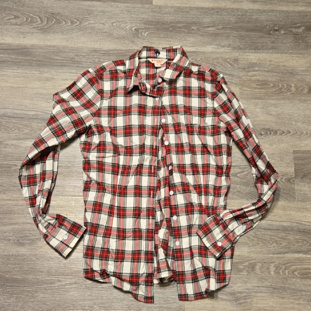 Brooks Brothers Preppy Plaid Button Down Shirt Sz 4